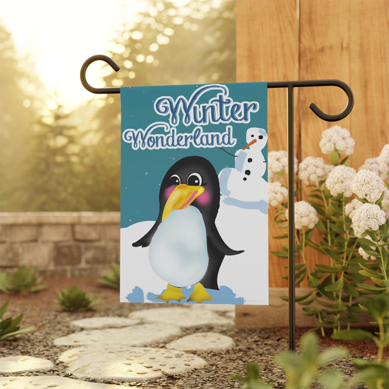 Winter Wonderland Garden &amp; House Banner