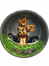 Yorkie Terrier sneakers Ceramic Dog Bowl