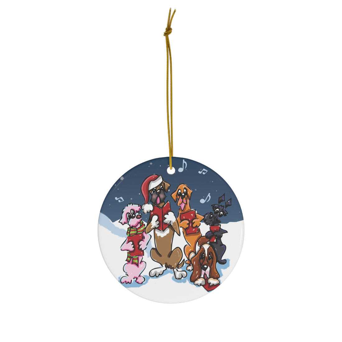 Caroling Dogs Ornament