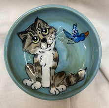 Pearl and hearts Cat dish