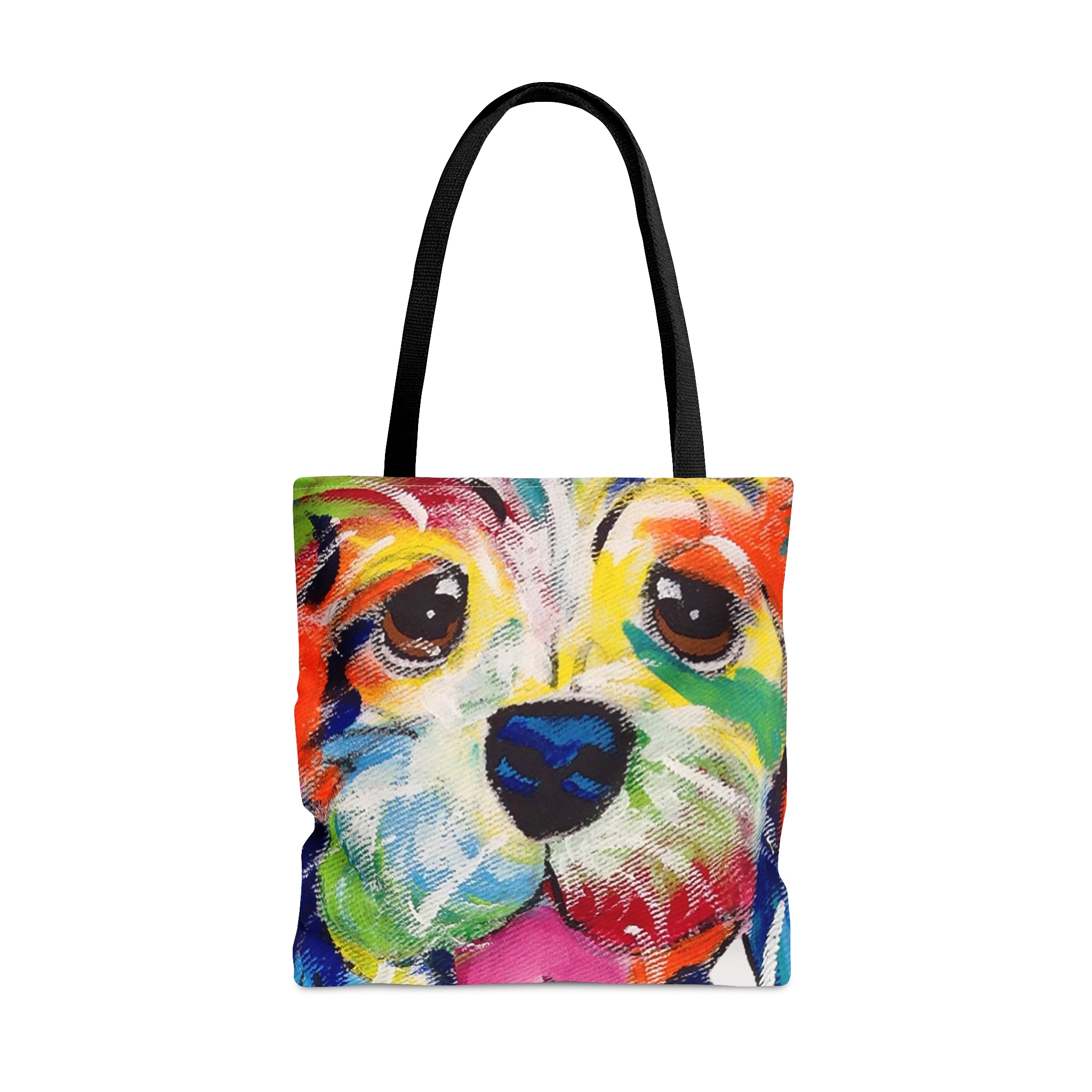 Happy Dog Face Tote Bag