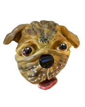 Hand sculpted dog face: Whimsical Dachshund