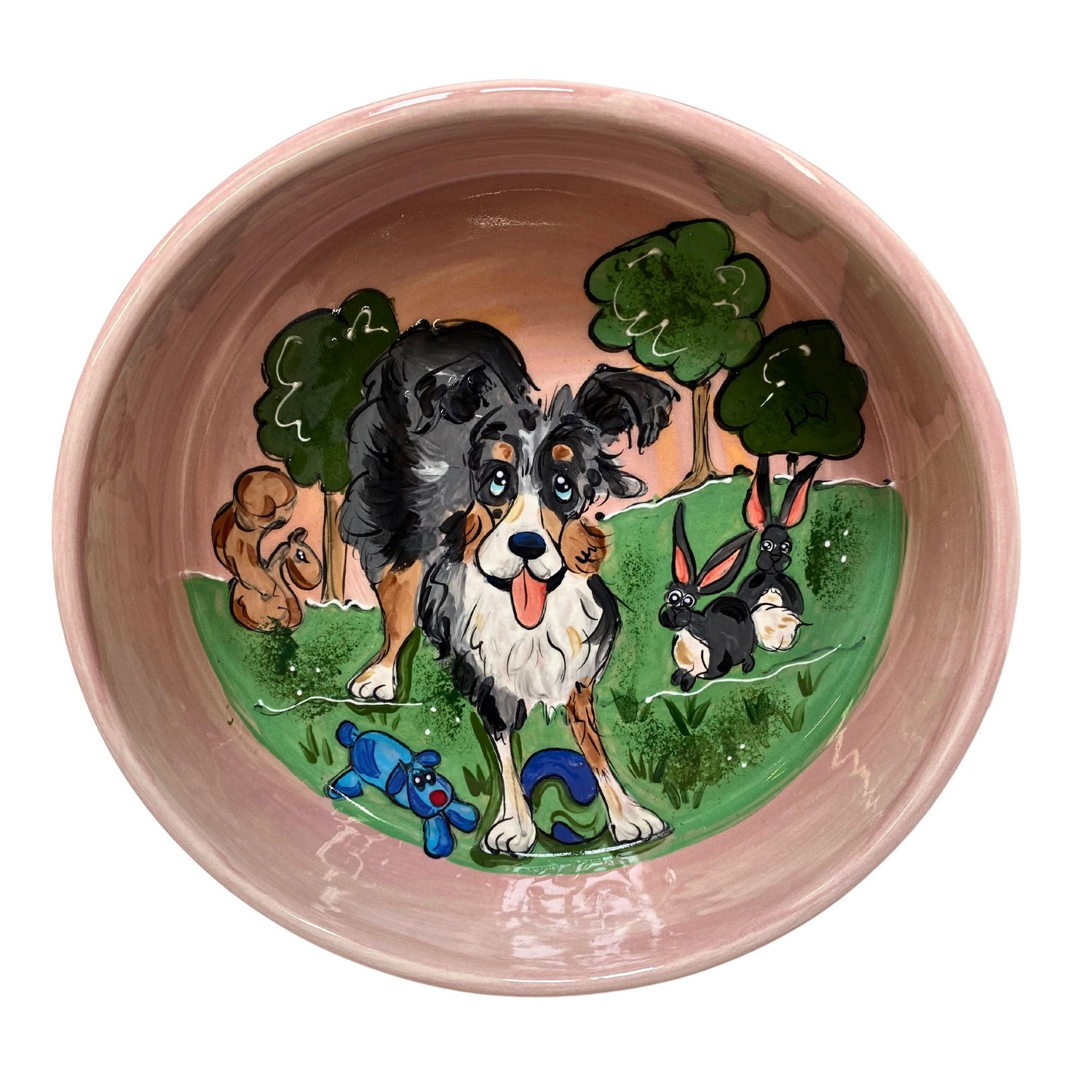 Hand-painted ceramic bowl from FauxPaw&