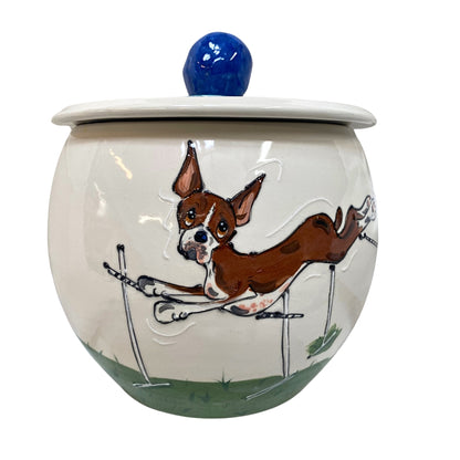 Leaping Pup Victory Vault Treat Jar