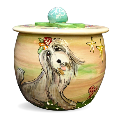 Bearded Collie Treat Jar