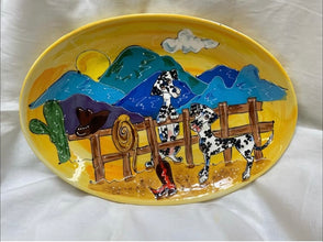 Dalmatian Ranch Serving  Plate