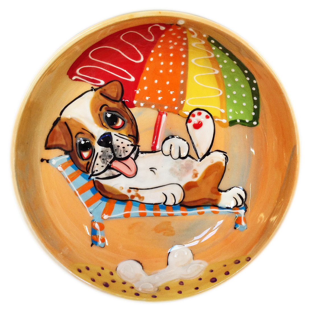 Beach Bone Bulldog Bowl