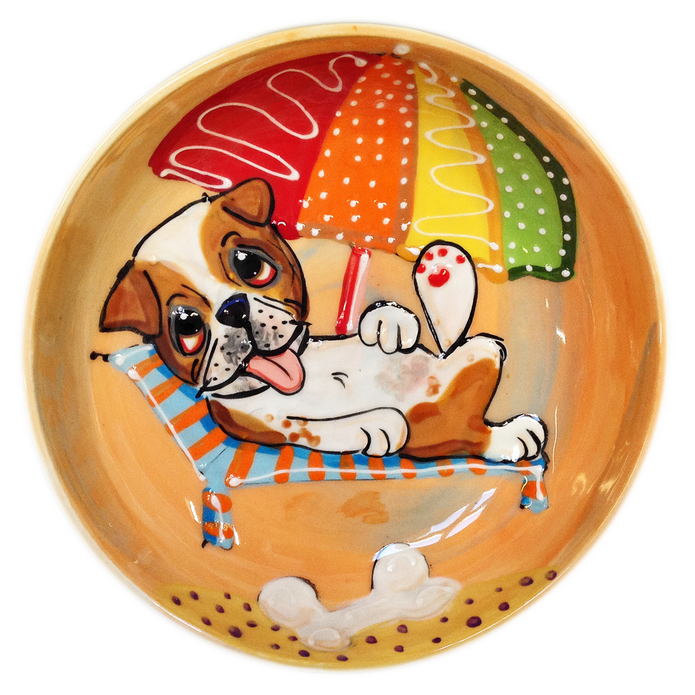 Beach Bone Bulldog Bowl