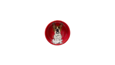 French Bulldog standing Hand-Painted Pet Bowl