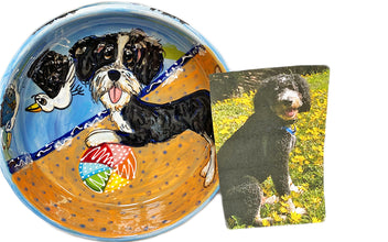 Grande 10” Custom Ceramic Pet Bowl