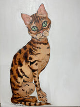 Bengal Cat painting /giclee