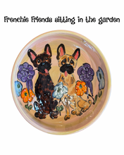 Frenchie Friends in the garden