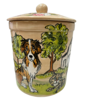Collie mix and friend Contempo treat Jar