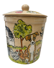 Collie mix and friend Contempo treat Jar