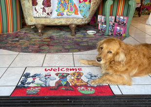 Yappy Hour Welcome Mat