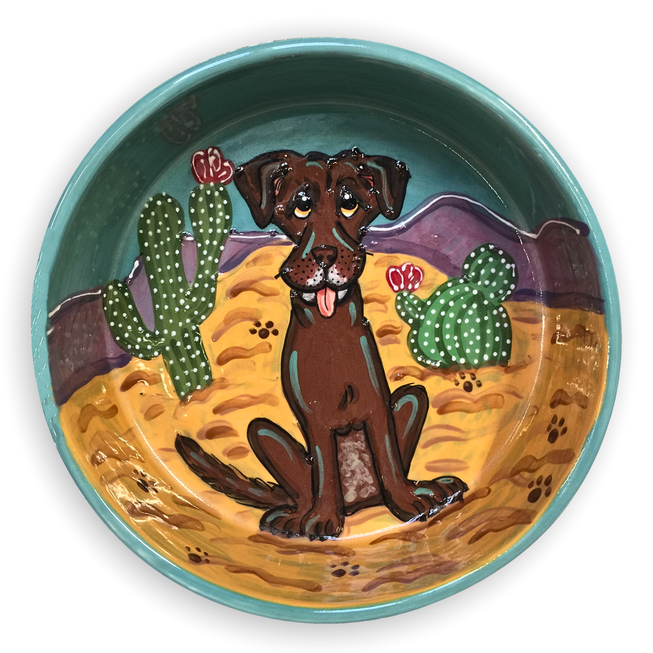 Desert Dry Labrador Water Bowl