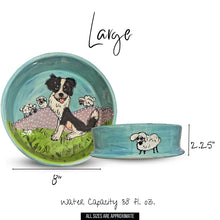 Large 8” Custom Ceramic Pet Bowl