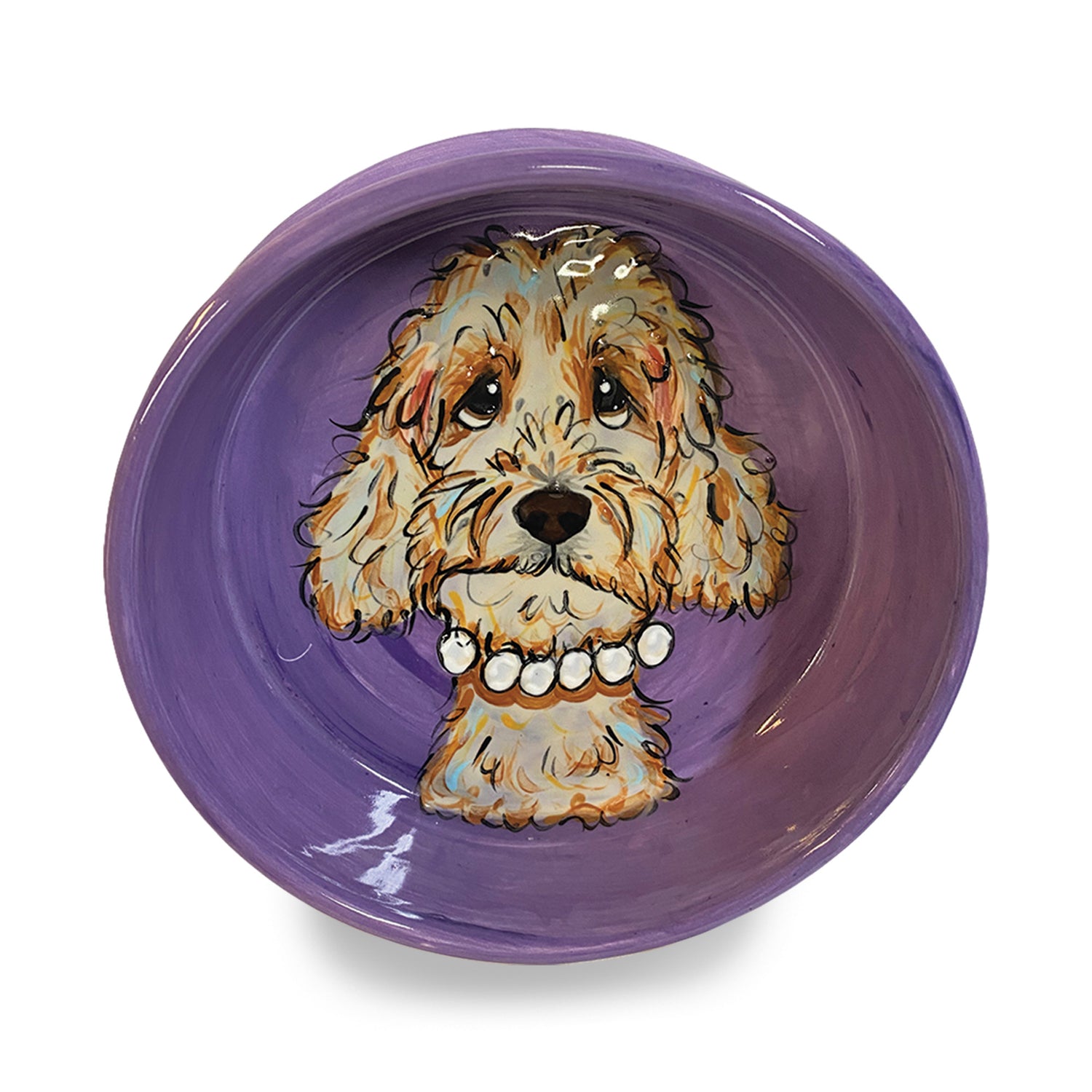 Toy Poodle Ceramic Bowl