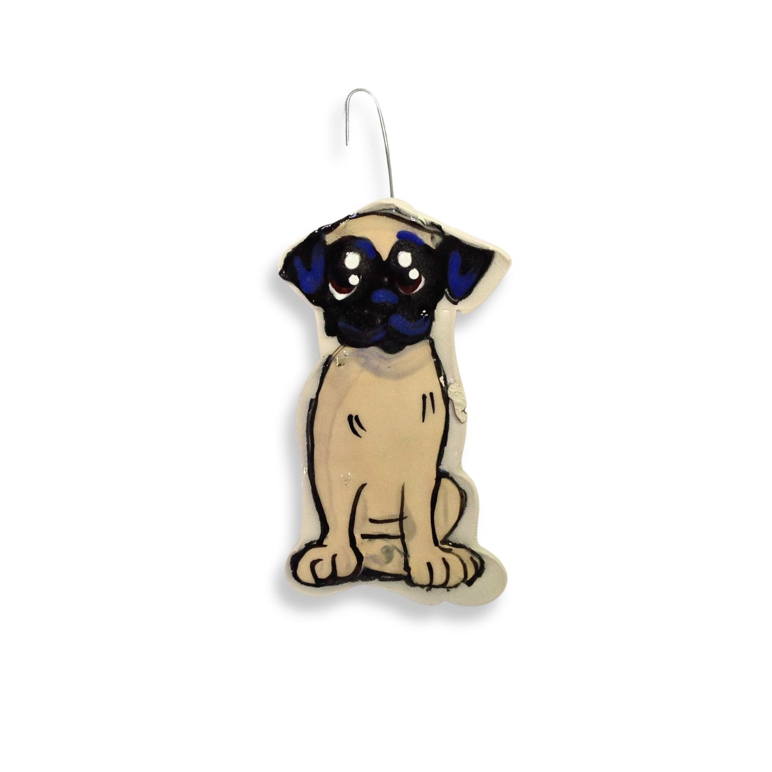 Pug Ceramic Ornament