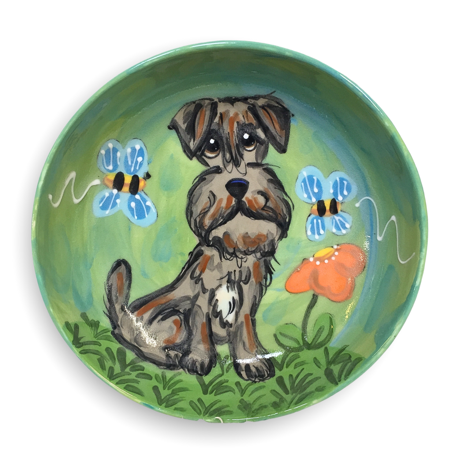 Schnauzer Garden Bowl