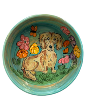 Dachshund flower bowl