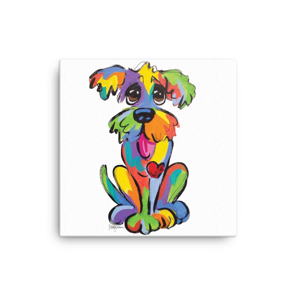 Goofy Dog Canvas