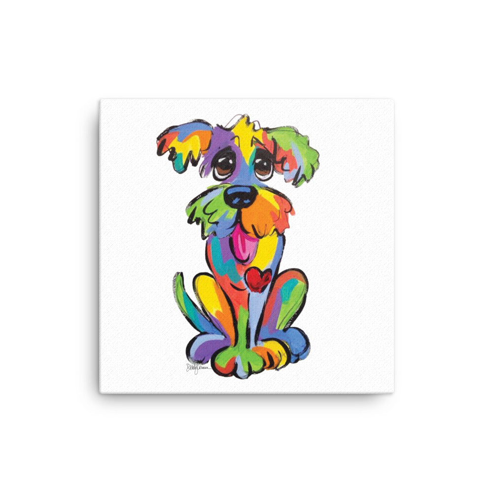 Goofy Dog Canvas