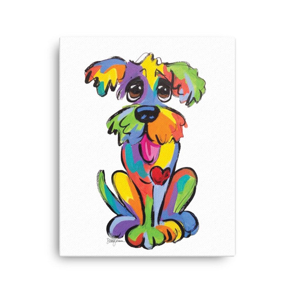 Goofy Dog Canvas