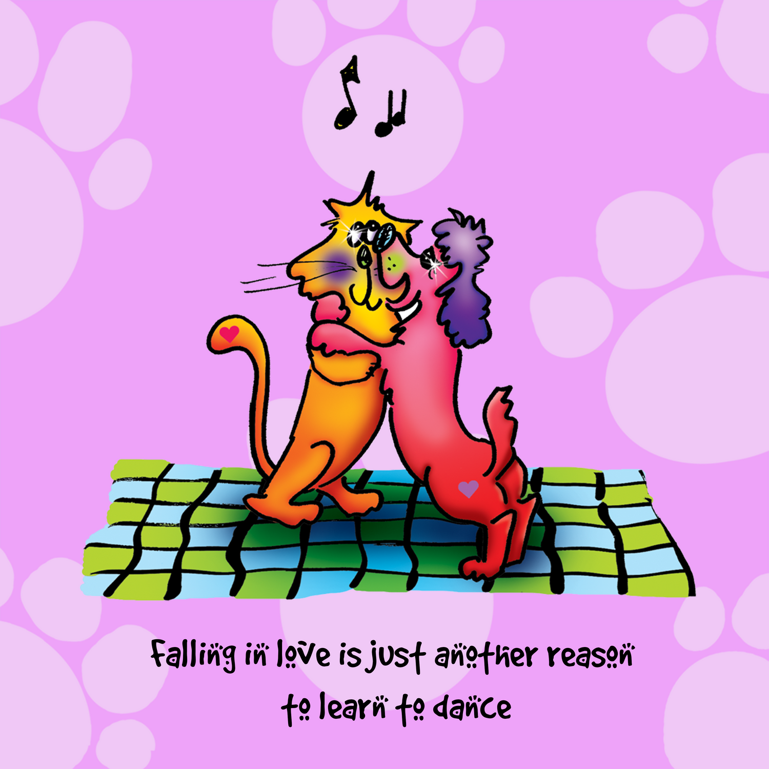 &quot;Falling in love is just another reason to learn to dance&quot; WHIMSHOTS CANVAS