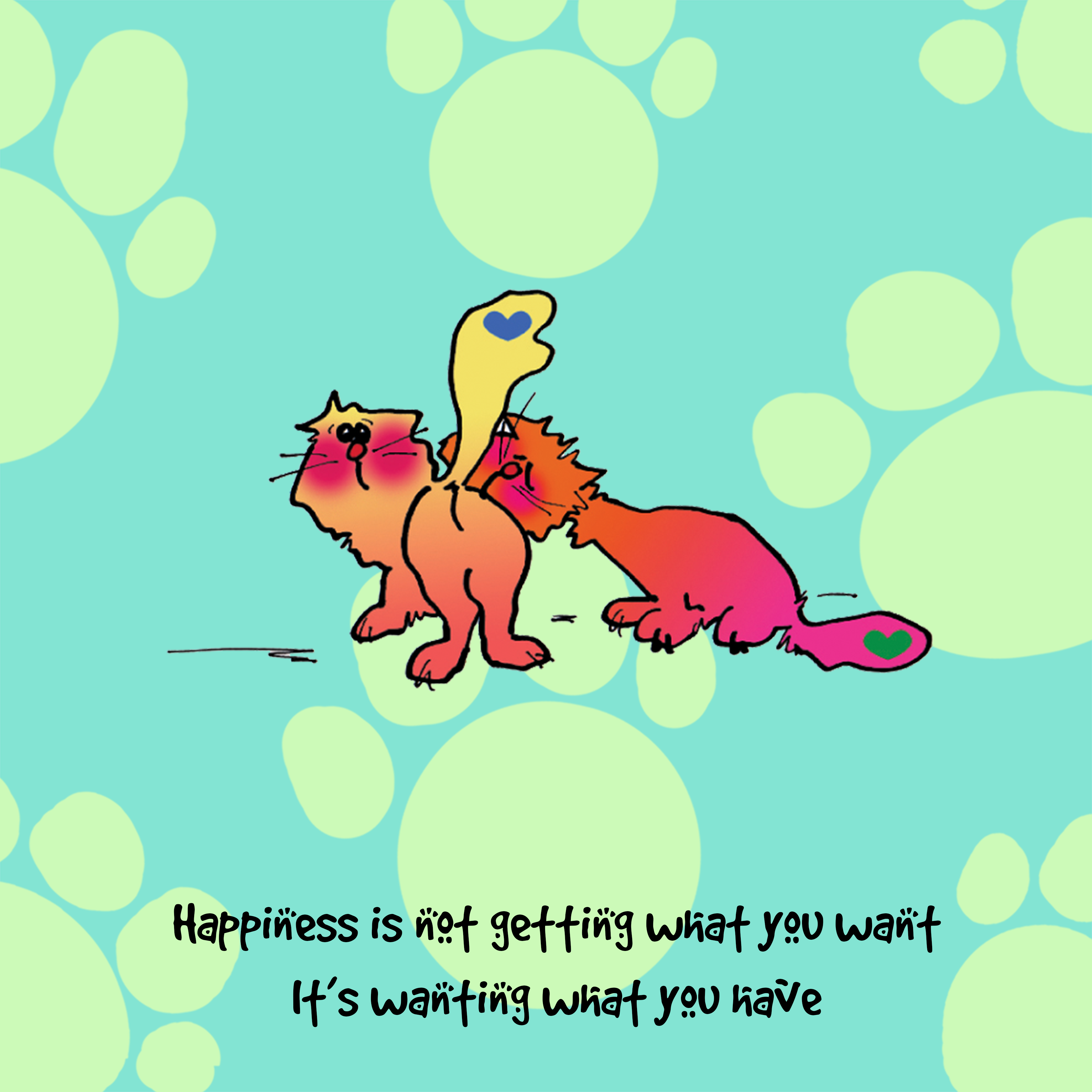 &quot;Happiness is not getting what you want&quot; WHIMSHOTS CANVAS