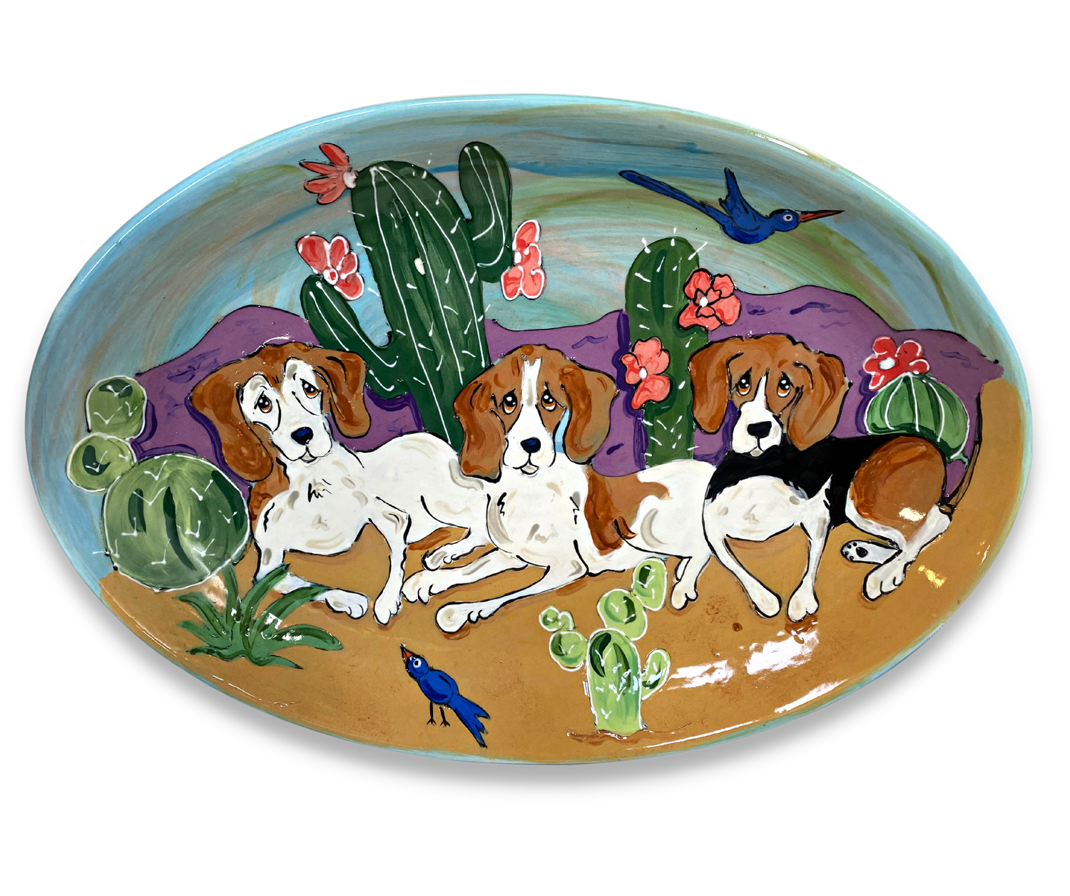 Beagle Serving Platter