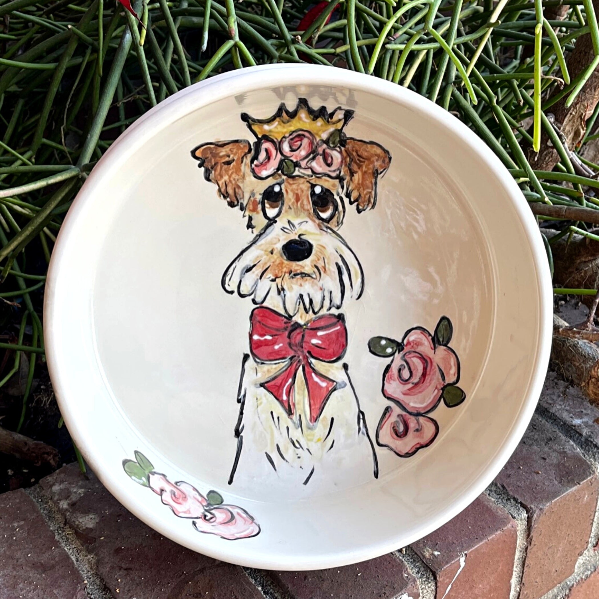 Wire Fox Terrier Dog Bowl