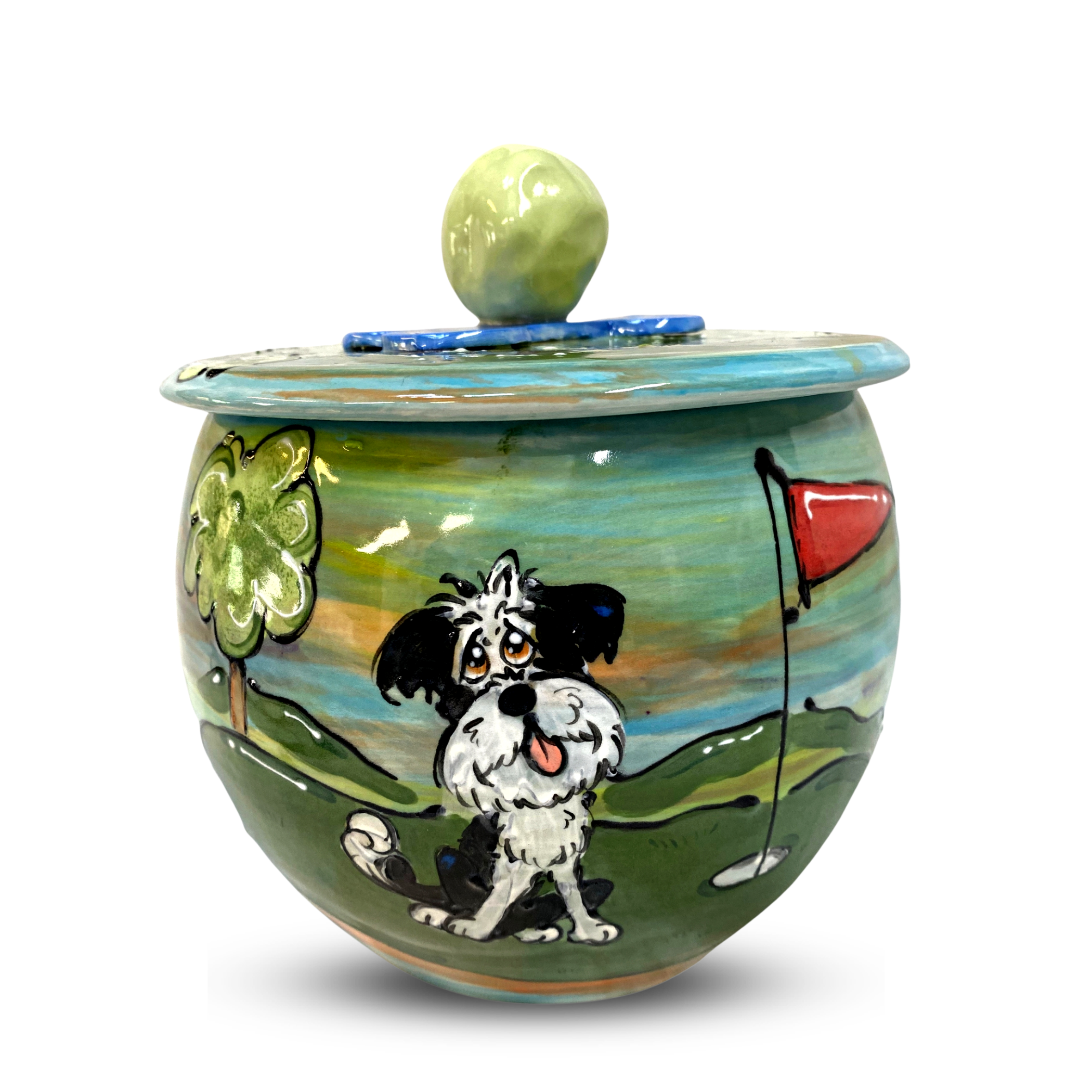 Custom Golf Dog Treat Jar