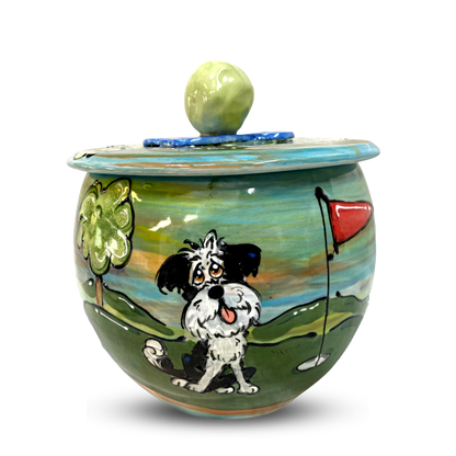 Custom Golf Dog Treat Jar