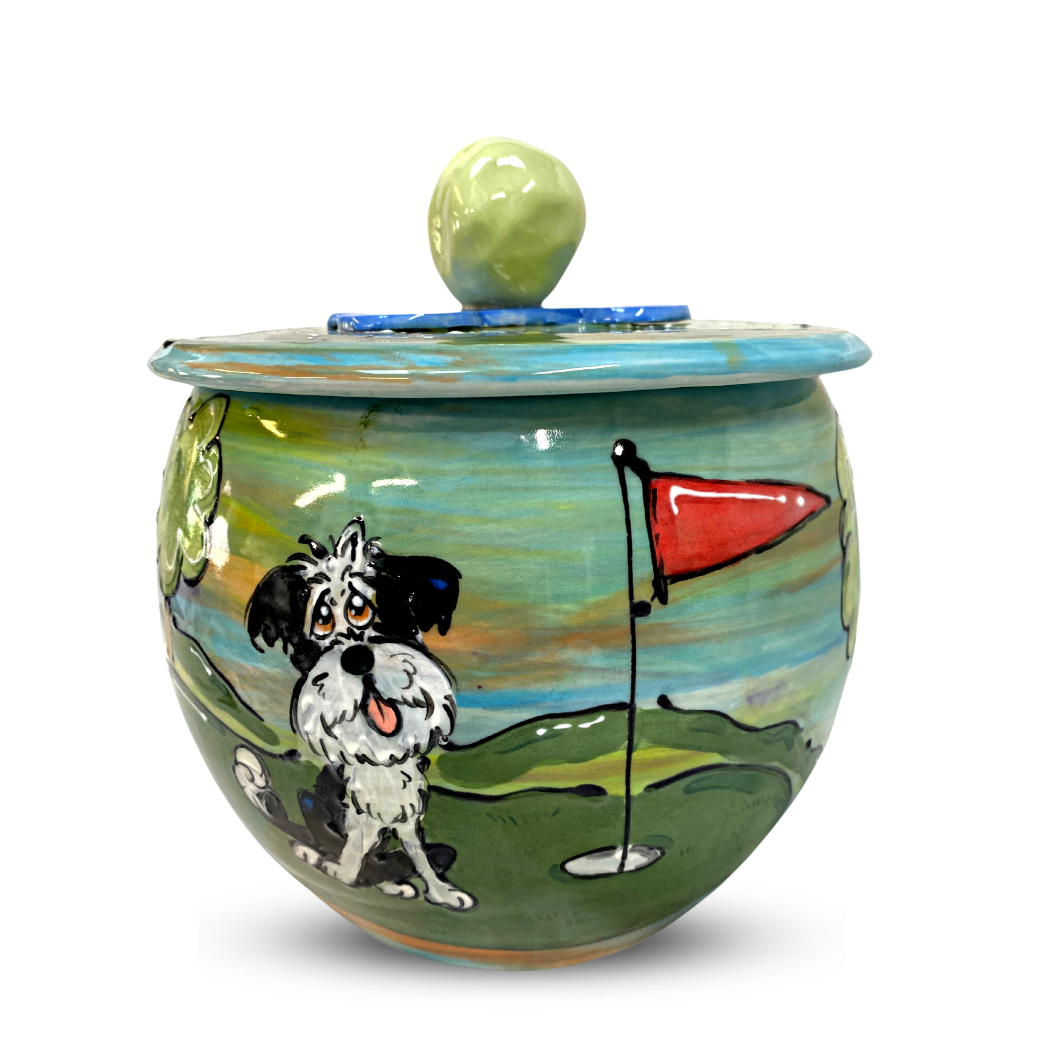 Custom Golf Dog Treat Jar