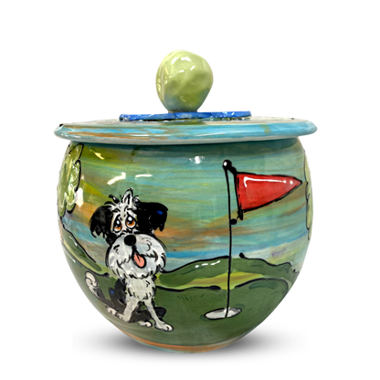 Custom Golf Dog Treat Jar