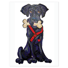 Black Labrador Painting by Debby Carman