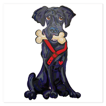 Black Labrador Painting by Debby Carman