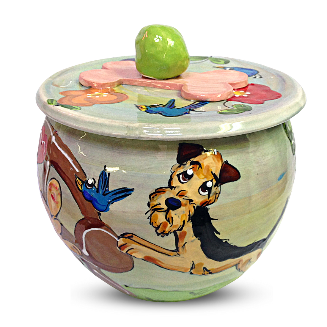 Airedale Terrier Treat Jar