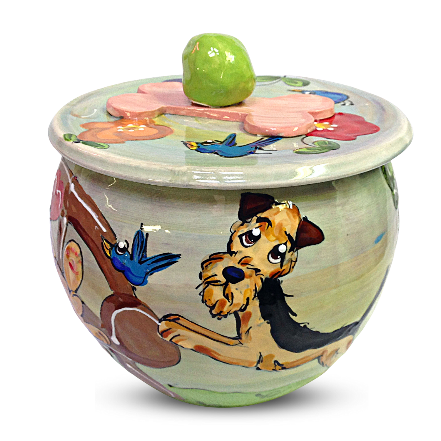 Airedale Terrier Treat Jar