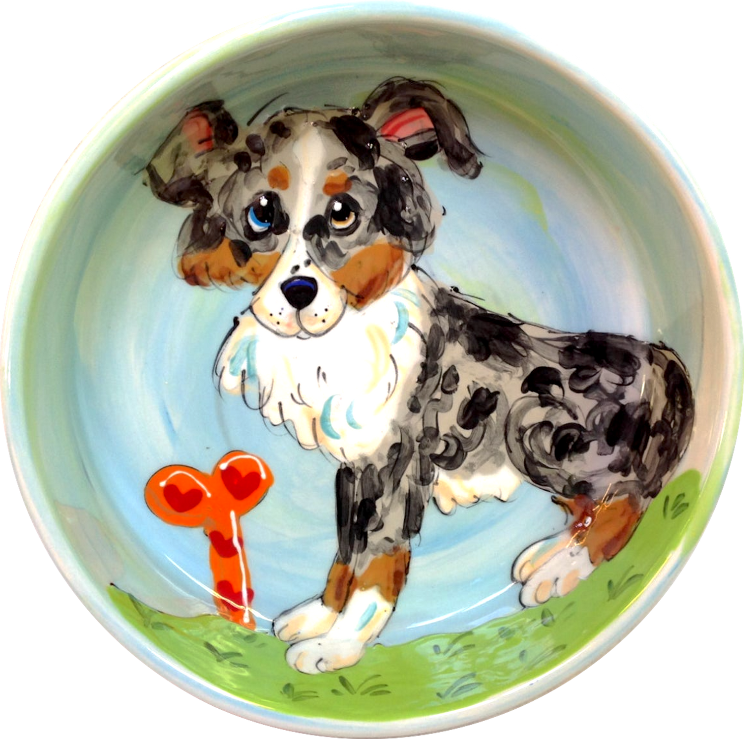 Australian Shepherd Food Bowl