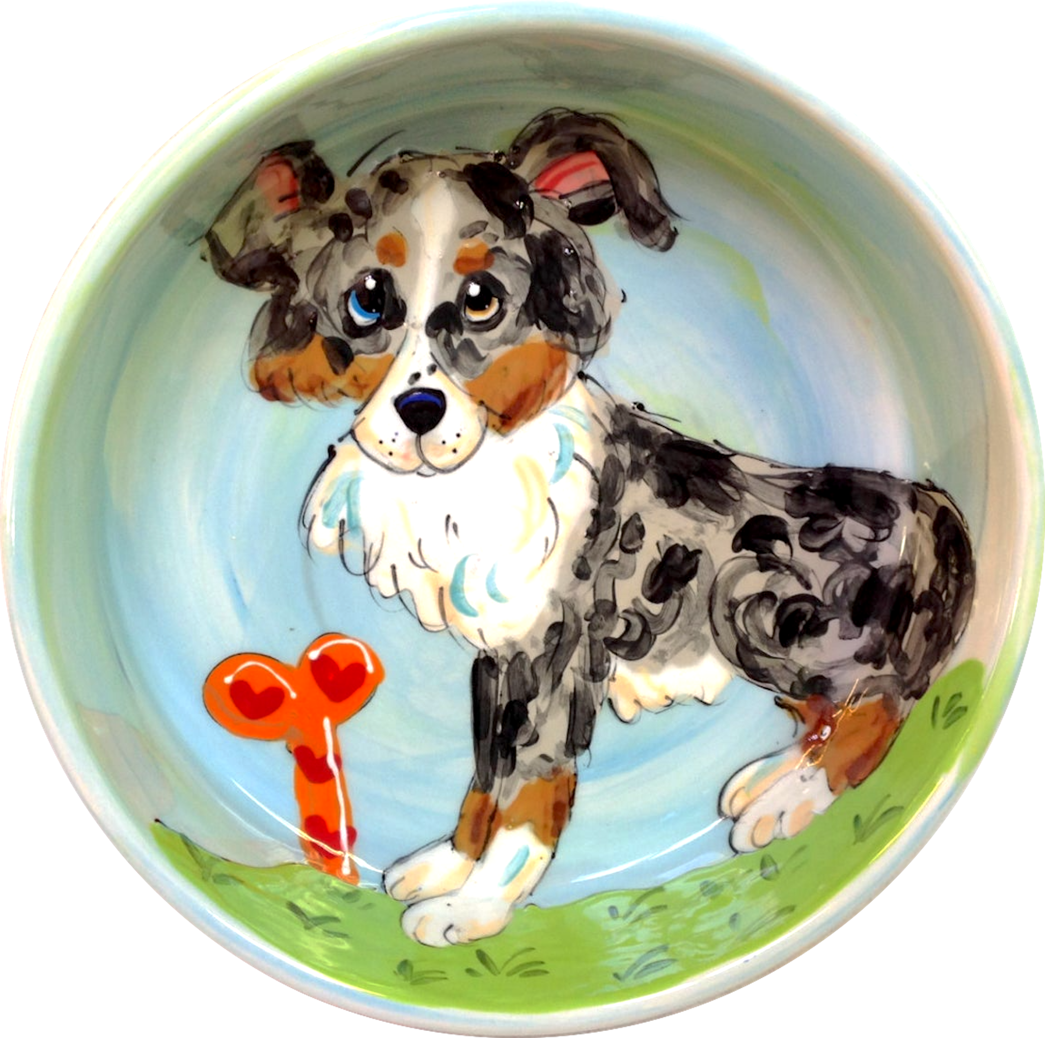 Australian Shepherd Food Bowl