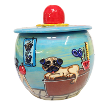 Back to School Pug Treat Jar