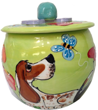 Basset Hound Round Treat Jar