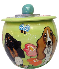 Basset Hound Round Treat Jar