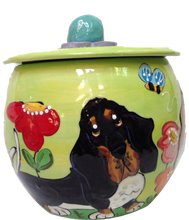 Basset Hound Round Treat Jar