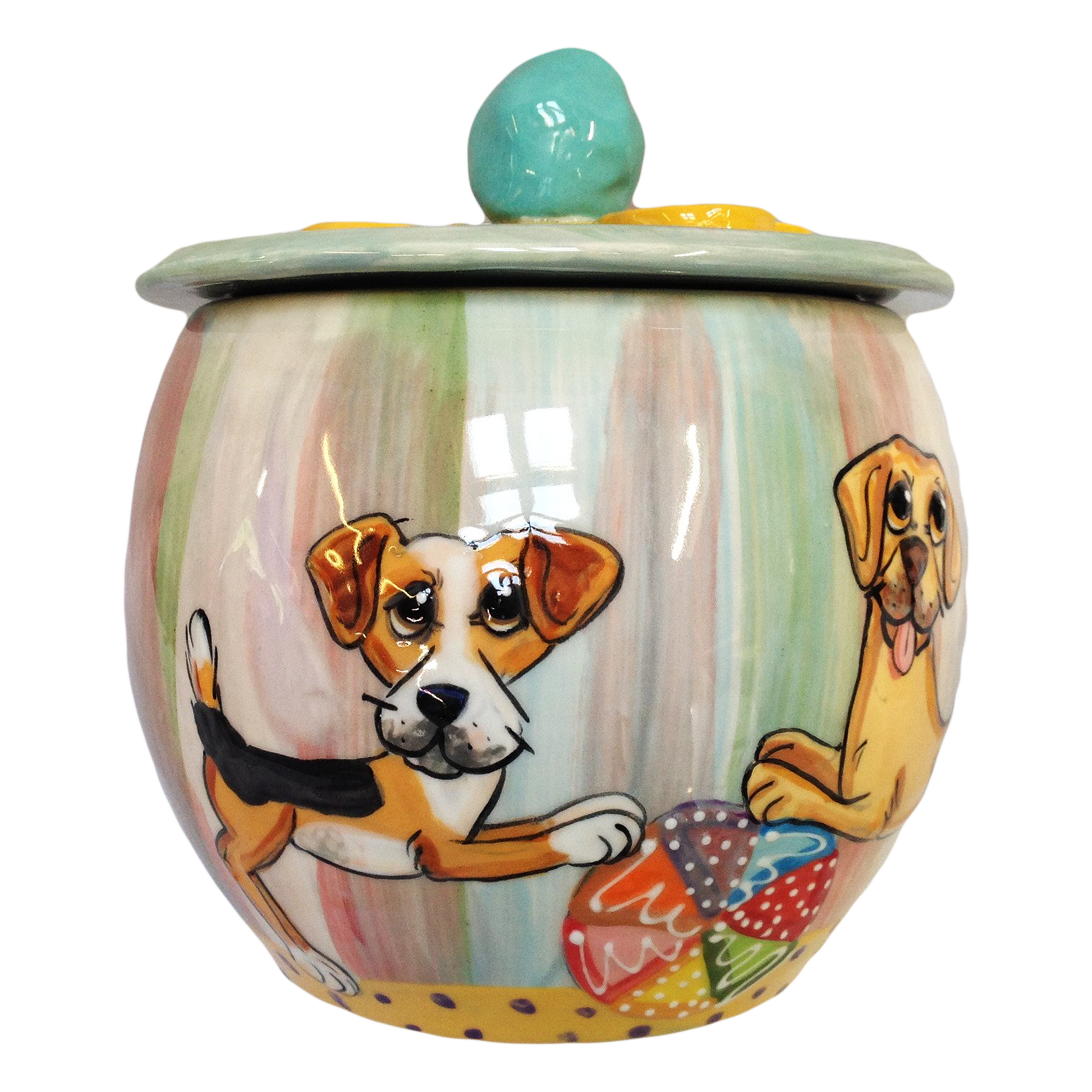 JACK RUSSELL TERRIER BEACH BALL TREAT JAR 