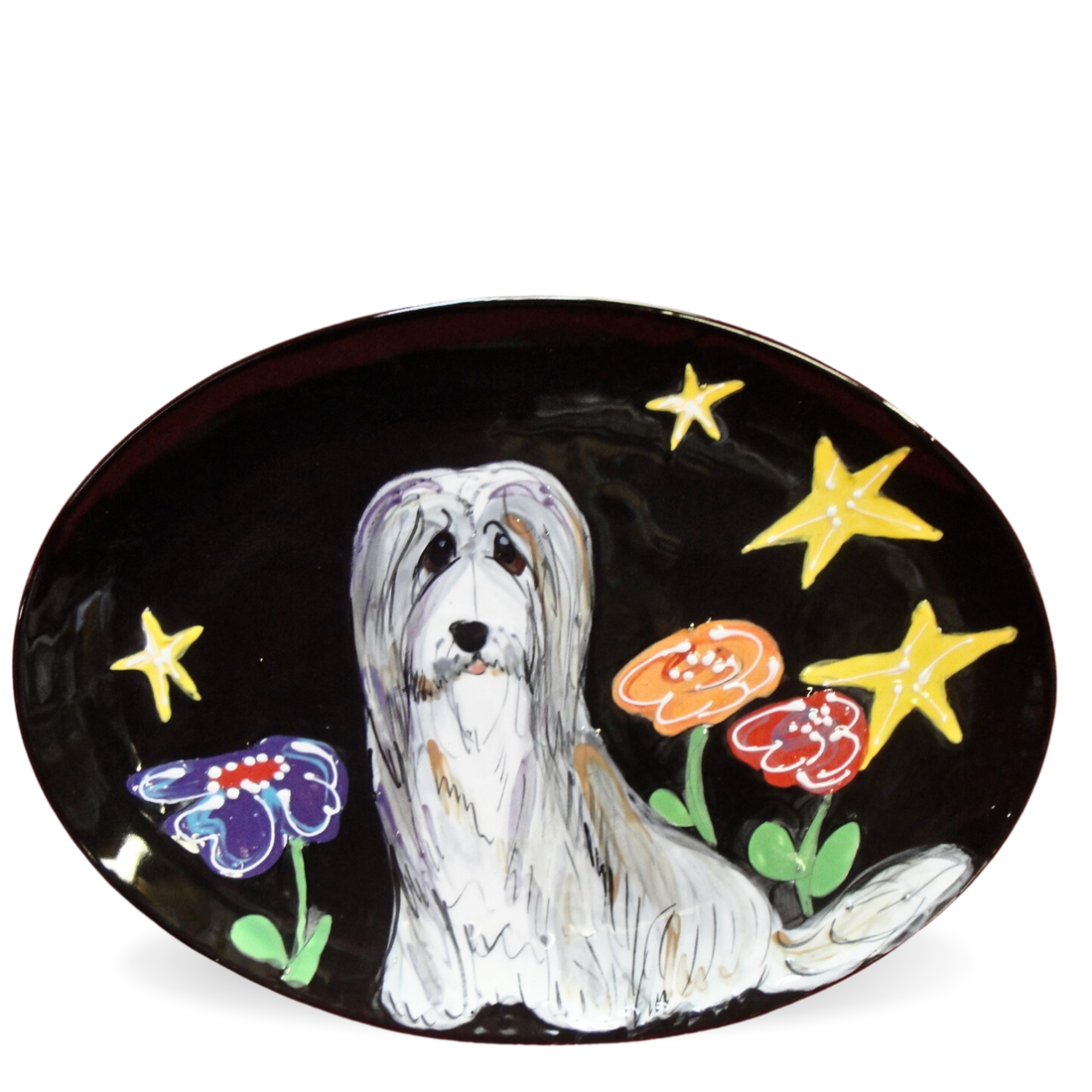 Bearded Collie Serving Platter