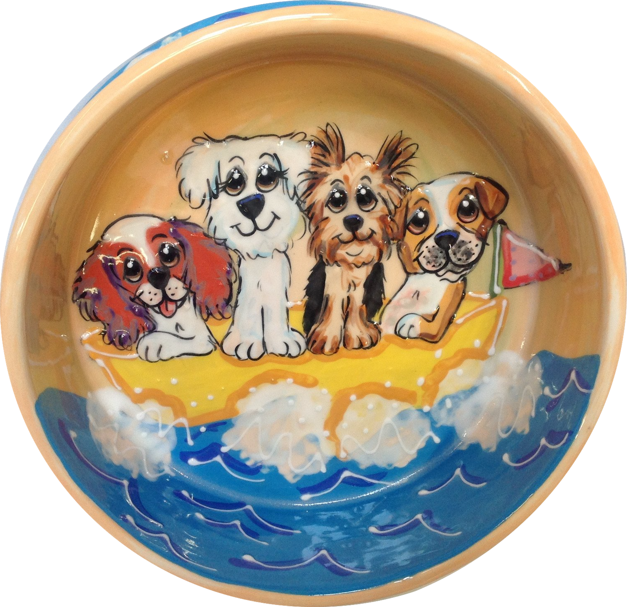 Bichon Frise and Friends Dog Bowl