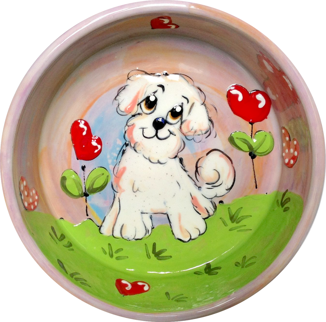 Bichon Dog Bowl